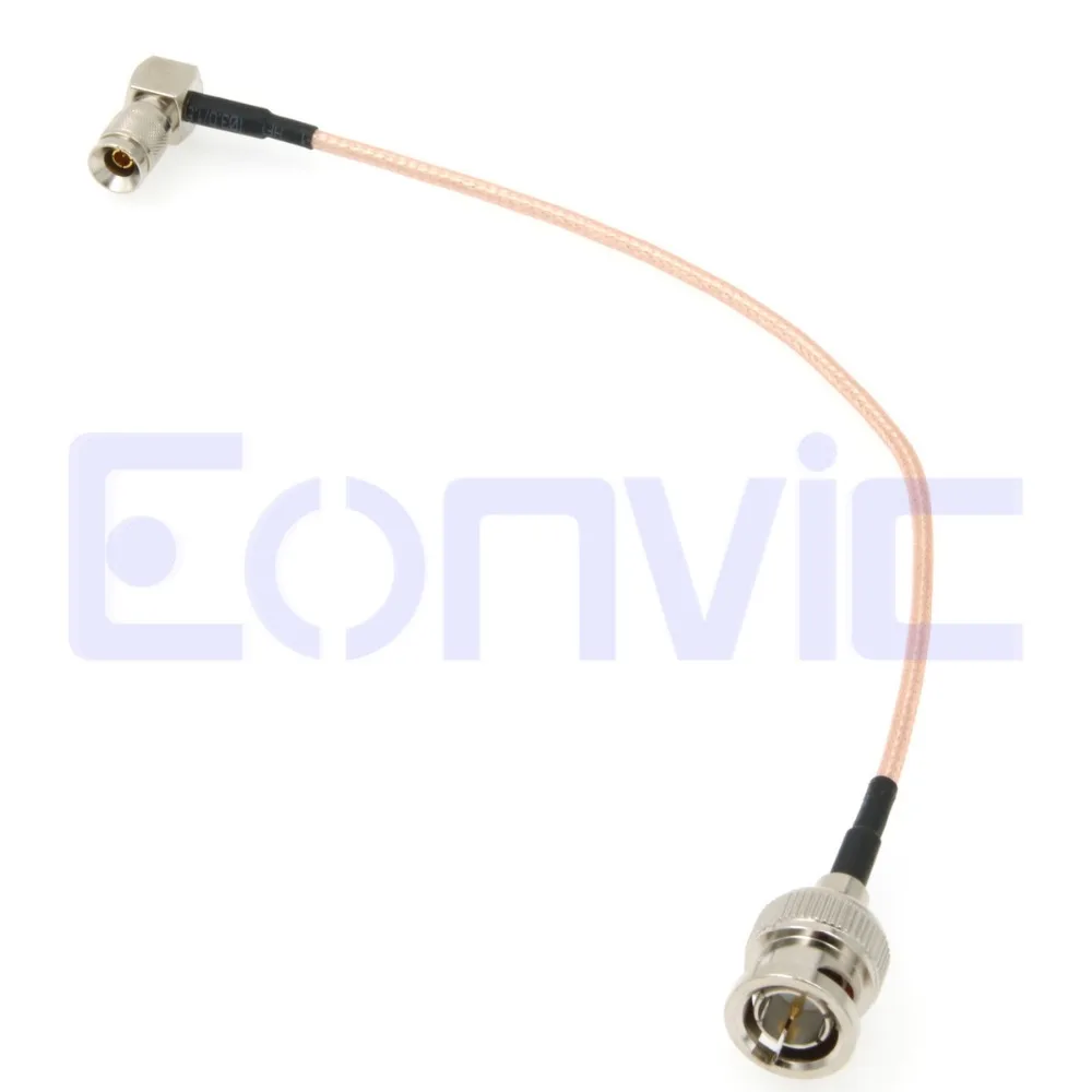 Eonvic BNC Male to Right Angle DIN1.0/2.3 RG179 Coax 75ohm SDI Pigtail Blackmagic Cable 15cm | Обустройство дома