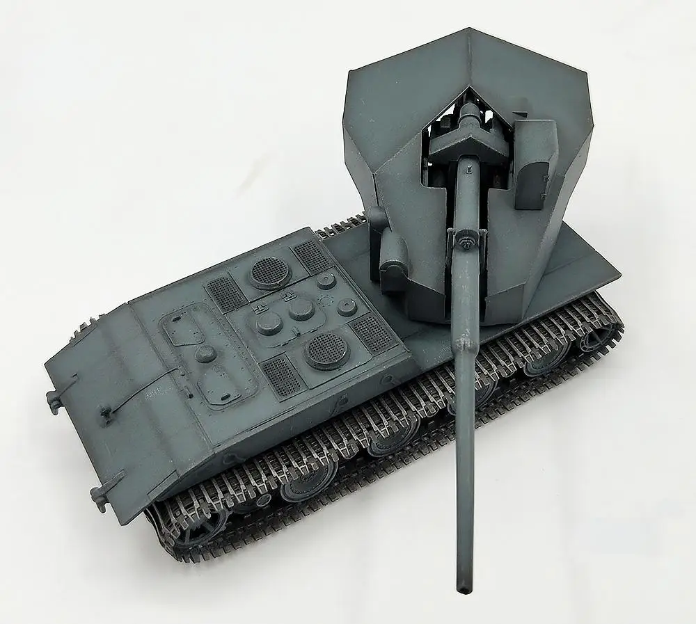 Немецкий E 100 W/128 мм пистолет 1/72 без литья под давлением Модель Танк модель собрать