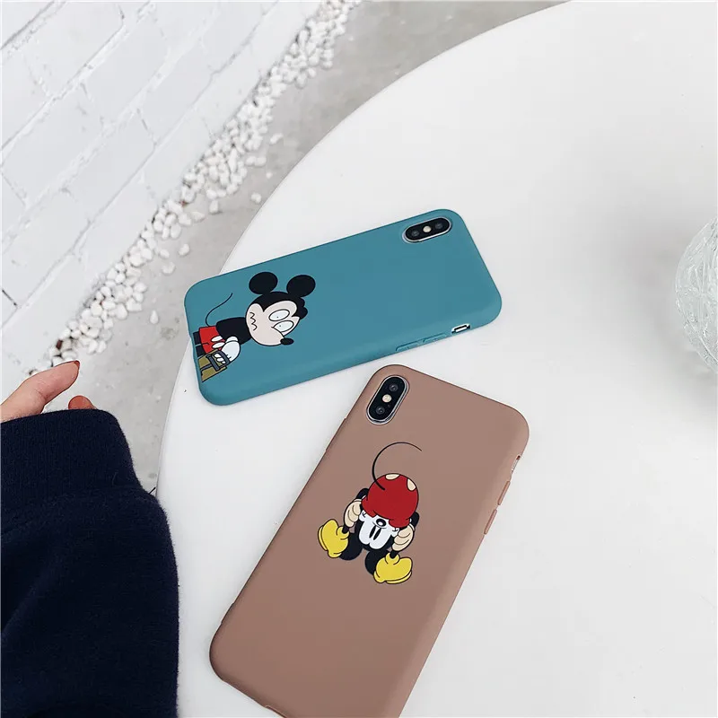 Sweetheart Mickey Minnie Mouse for iPhone XR Soft Silicone Case Fundas For Apple 7 6 6S 8 Plus Xs Max X Cases Coque Cover |