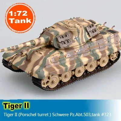 Волшебная мощность 1: 72 Масштаб Танк модель Tiger II башни schware Pz. Abt.503 #323 готовая