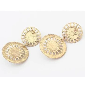 Женские серьги гвоздики с золотым узором стразы B2.55|fashion stud earrings|stud earringsstud earrings for