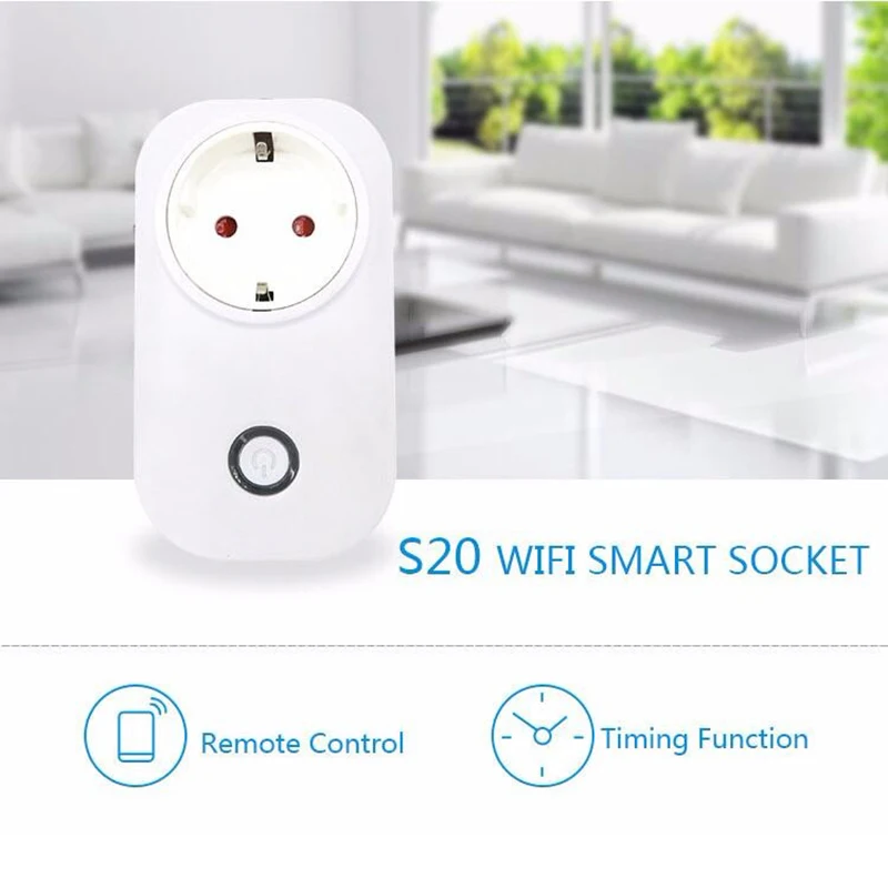 S20 Wifi Беспроводная розетка с дистанционным управлением умная штепсельная вилка