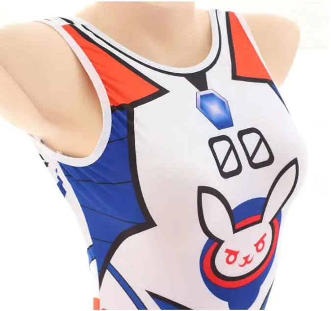 Аниме игра OW DVA косплей костюм D.Va купальник Su Ku воды сексуальный цельный купальник| |