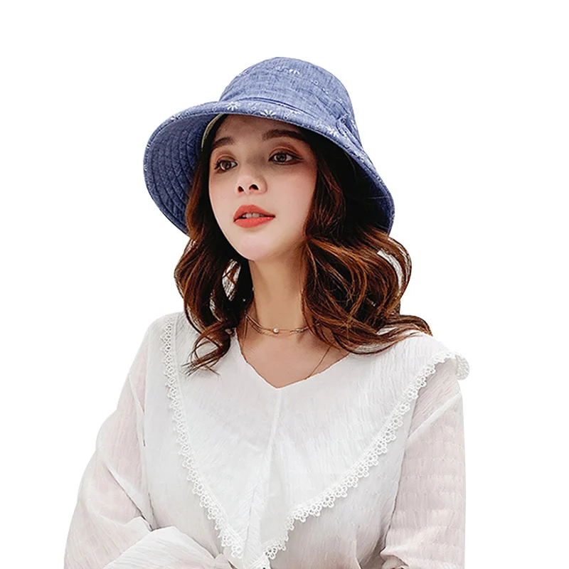 Dots Flanging Women Sun Hat Cotton Middle-Aged Mother Cap Lady Breathable Skull Beanie with Sweat Belt and Size Adjustabled | Аксессуары