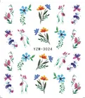 WUF 1 шт. цветок блестящие наклейки для ногтей переводная Наклейка украшения DIY Клей Советы Маникюр дизайн ногтей наклейки