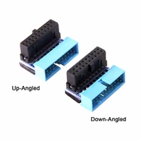 cy usb 3 0 20pin male to female extension adapter up down angled 90 degree for motherboard mainboard
