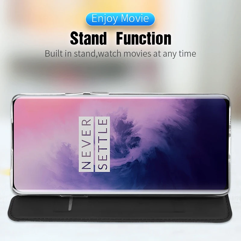 Чехол книжка DUX DUCIS из искусственной кожи для Oneplus 7 Pro чехол кошелек телефона Oneplus7
