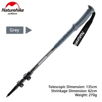 naturehike outdoor telescopic walking stick ultralight 7075 aluminum external lock hiking stick skiing hiking trekking poles