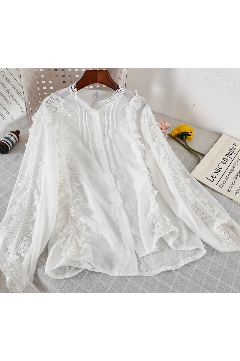 2019 Новая модная женская блузка рубашка пружинная подставка воротник ромбовидная