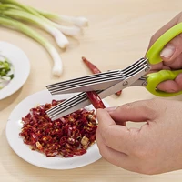 kitchen scissors cut green onion cut stainless steel kitchen knives 5 layers stainless steel scissors cook