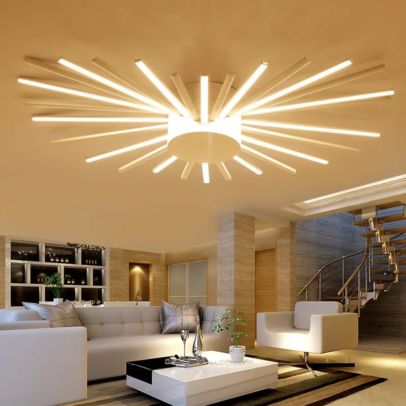 

Postmodern Simple Creative Personality LED Ceiling Lights Sunflower Living Room Bedroom Light Art Restaurant Ceiling lamps