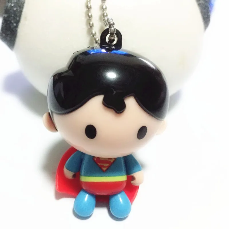 Новое поступление Мода Супермен цепочка для ключей Пластик бусы брелок Kawaii
