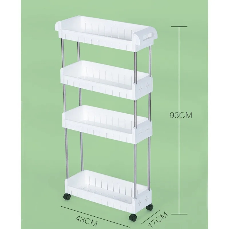 

The Goods For Kitchen Finishing Rack Wheeled Mobile Toilet Bathroom Shelf Quilted Storage Cabinet Drawer Storage Cabinet Locker