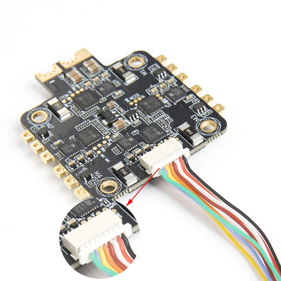4 шт. FPV 5pin 8pin двойная Клеммная линия FC 35A Dshot1200 в 1 ESC Соединительный кабель AWG 30