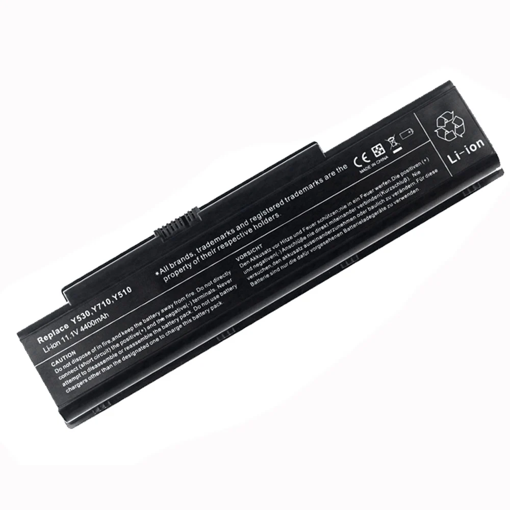 100% Оригинальный 6-элементный Аккумулятор для ноутбука Lenovo IdeaPad Y710 Y730 Y530 Y510 Series 45J7706