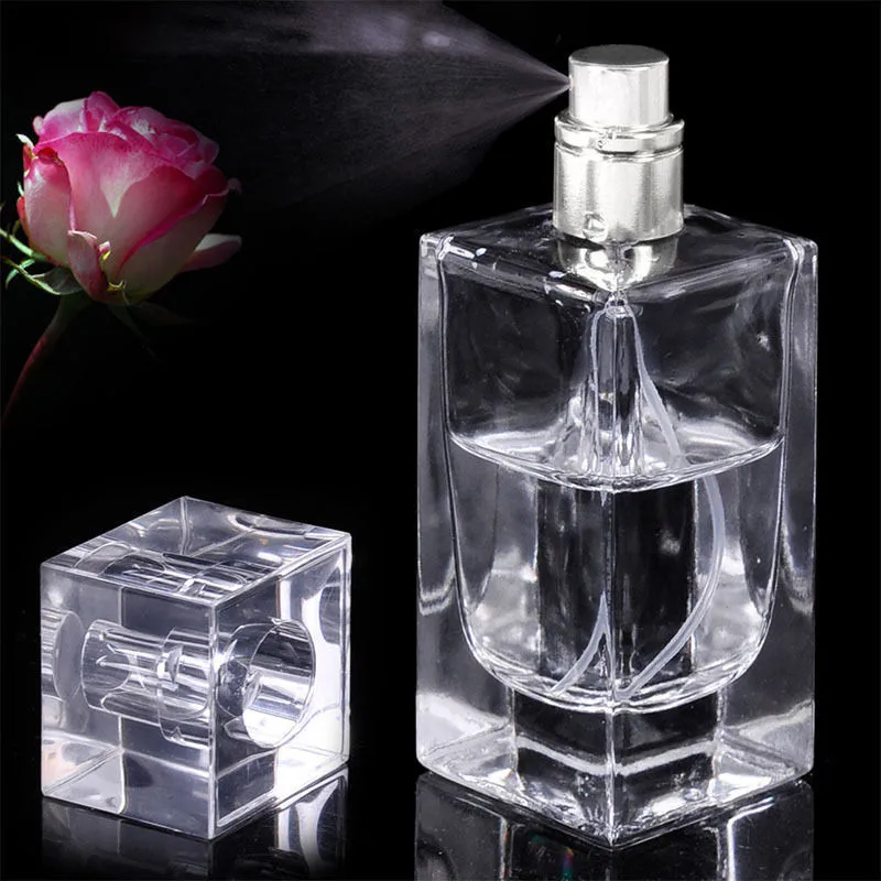 1 шт. прозрачная стеклянная бутылка для духов 50 мл|50ml clear glass bottles| |