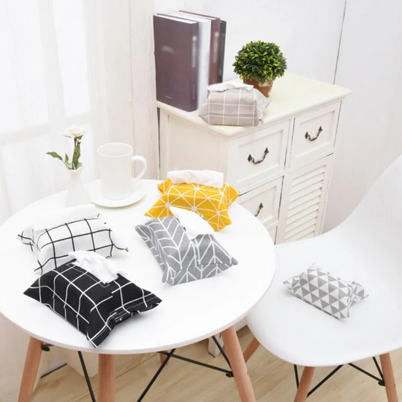 2019 New Cartoon Cloth Table Decoration Home Car Storage Tissue Case Box Container Towel Napkin Papers BAG Holder BOX Pouch | Дом и сад