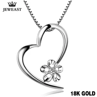 18k gold diamond pendant fashion women girl gift charm bone simple exquisite natural real solid good new hot sale party