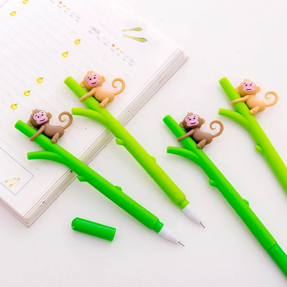 

3Pcs Monkey Gel Pens Cute Stationery Cartoon Gel Pen Student Signature Pen Kawaii School Supplies