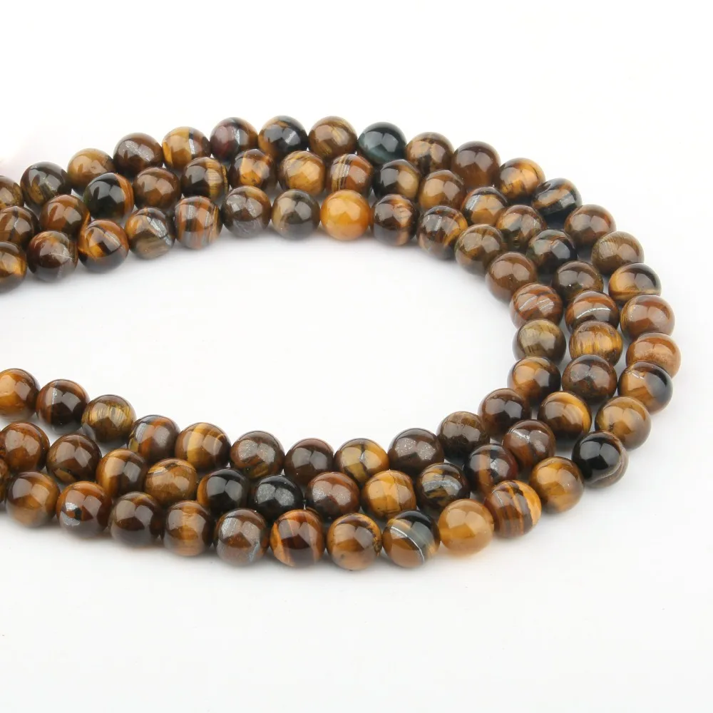 

Natural Stone Tiger Eye Round Beads 4/6/8/10/12mm Fashion Jewelry Loose Beads for Jewelry Making Necklace DIY Bracelet