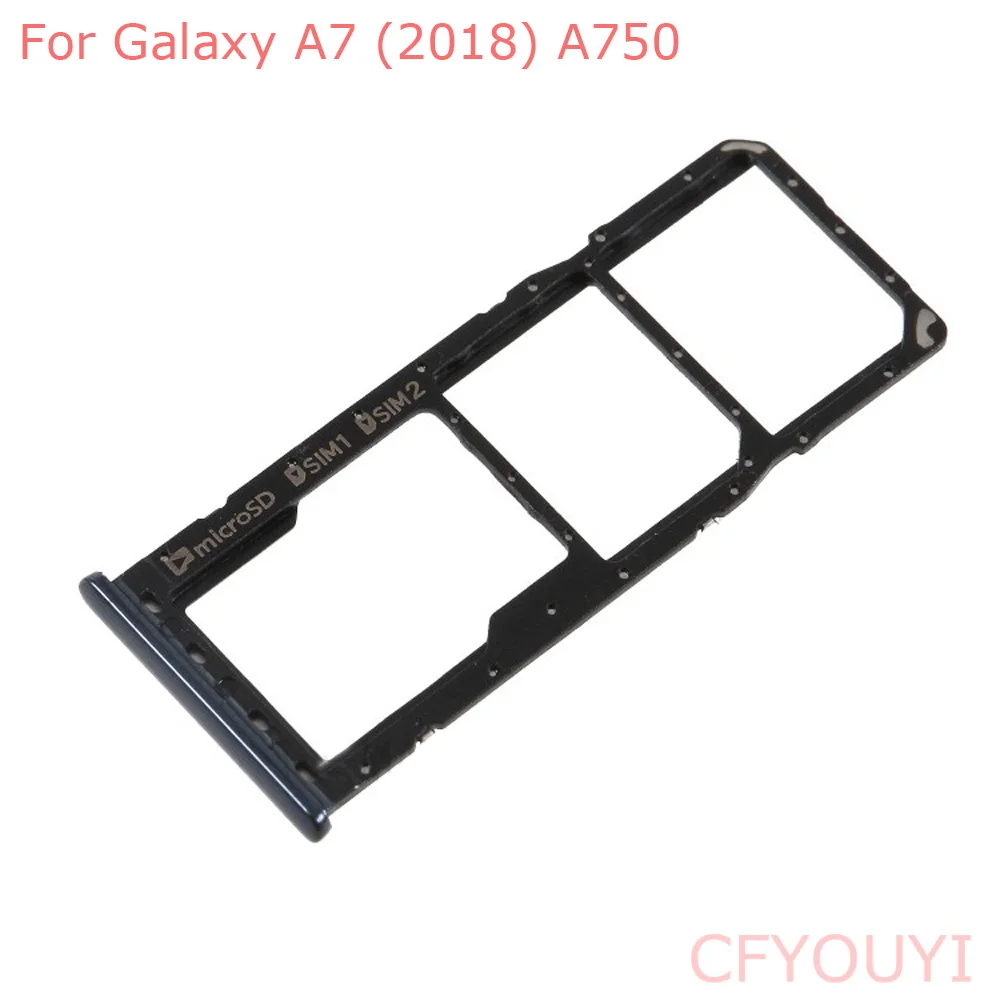 Лоток для sim карт Samsung Galaxy A7 (2018) A750 A750F 6 0 дюйма поддержка двух Sim + SD держатель слота