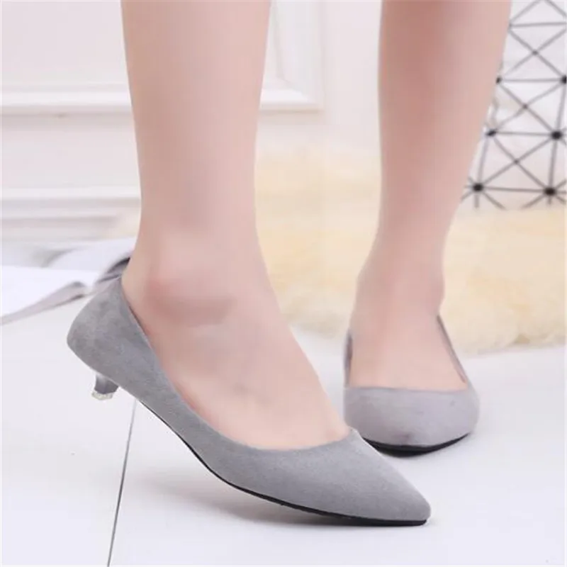 COWCOM/весенние женские классические туфли лодочки розовые на каблуке женская