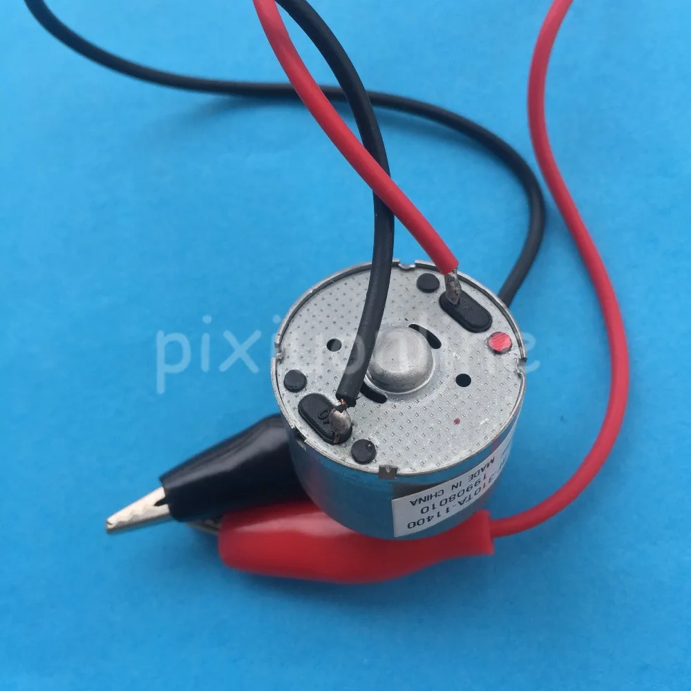 J396Y DIY 310 микро двигатель постоянного тока с красочным крокодиловым зажимом