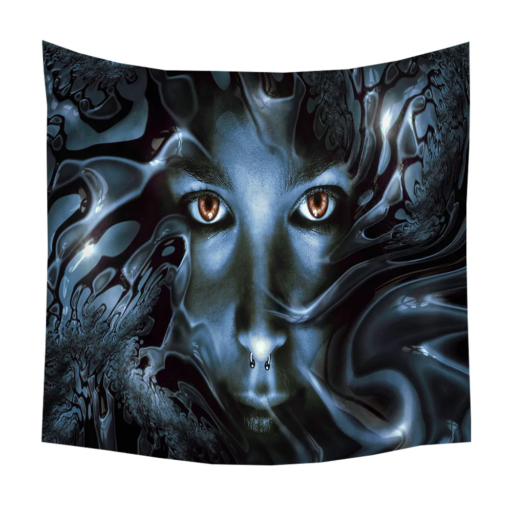 Boniu Eyes Printed Large Psychedelic Tapestry Wall Hanging Beach Towel Polyester Yoga Mat Farmhouse Decor Tapestries | Дом и сад