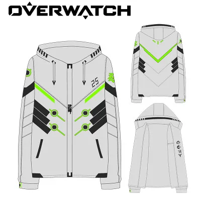 C Новая игра OW Overwatch Reaper Genji костюмы для косплея Солдат 76 толстовки с капюшоном куртки спортивная одежда пальто свитер Топы - Цвет: C