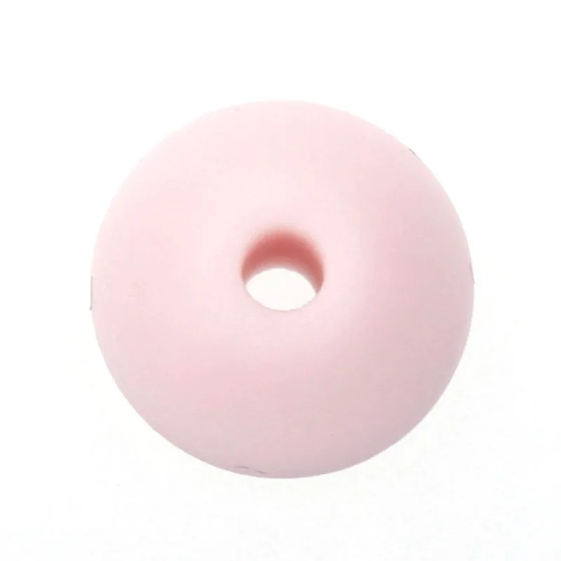 100 piezas juguetes de dentici&oacute;n &aacute;baco cuentas de silicona lentejas 12mm sin Bpa juguete para beb&eacute; diente Diy collar de mordedor joyer&iacute;a de cuentas cuidado del beb&eacute;-3