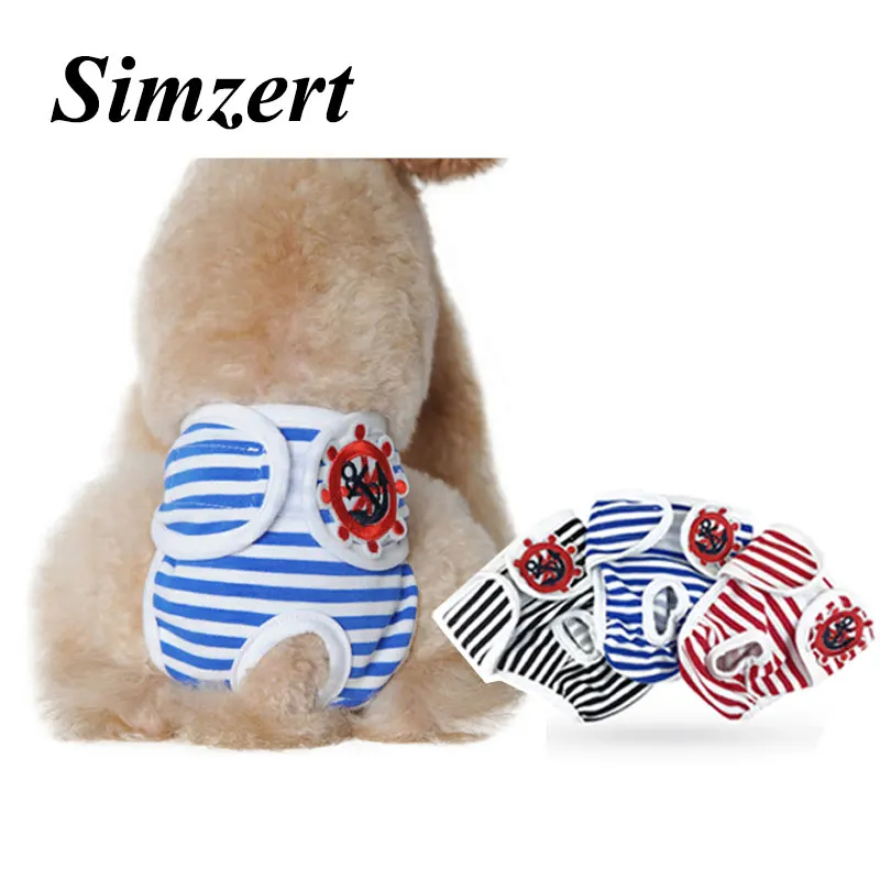 Simzer трусики для собаки менструации моющееся нижнее белье подгузник собак
