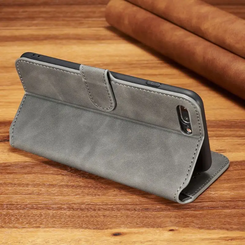 Роскошный винтажный кожаный чехол-книжка с отделением для карт iphone 6S 7 8 Plus XS Max XR |
