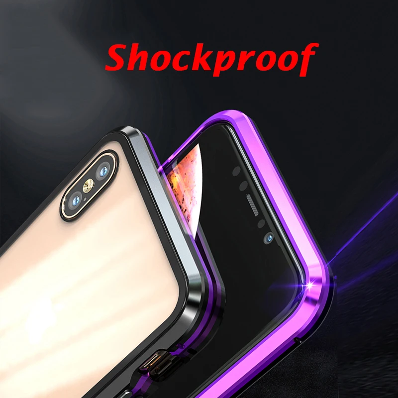 360 полная защита Передняя и задняя 9H закаленное стекло чехол для iPhone X XS MAX XR