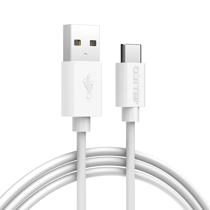 Jellico usb type-C кабель для USB-C мобильного телефона type-c кабель для передачи данных Быстрая зарядка USB кабель для зарядного устройства для samsung Galaxy S9 S8 Plus - Цвет: White