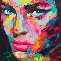 palette knife painting portrait palette knife face oil painting impasto figure on canvas hand painted francoise nielly 16 30