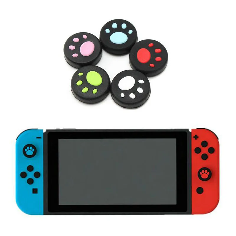 4 шт. Силиконовые Экстра выше рукоятка пальца шапки джойстик Кнопка чехол для Nintend