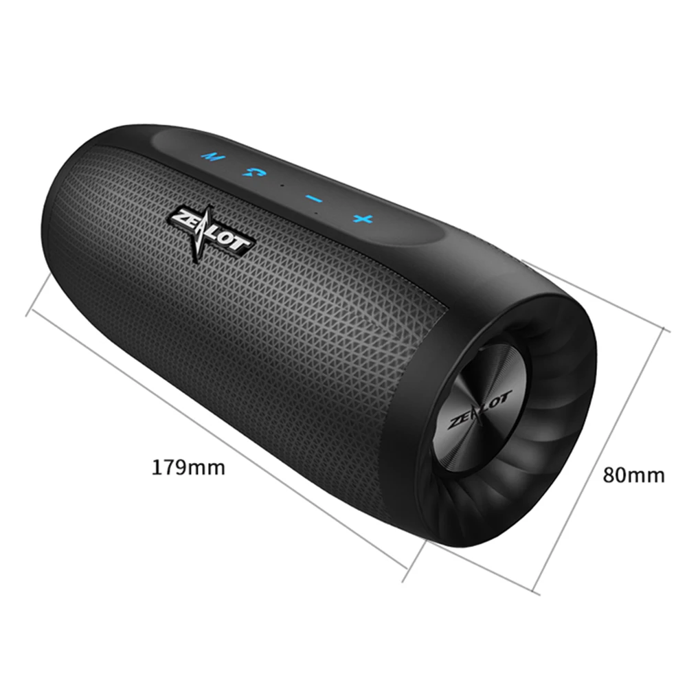 ZEALOT S16 Bluetooth динамик Портативный беспроводной Колонка Suwoofer Саундбар Стерео