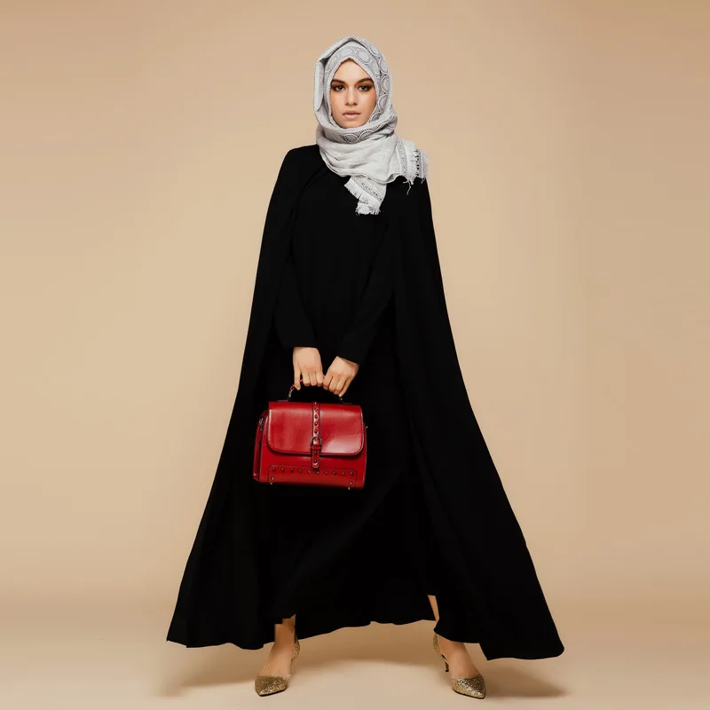 2017 новое поступление исламский черный плащ абайя мусульманское длинное платье