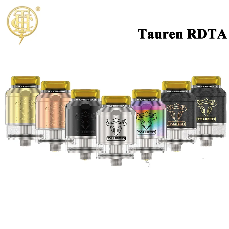 Оригинальный ThunderHead Creations THC Таурен RDTA бак двойной 28 микро отверстия воздуха ввиду