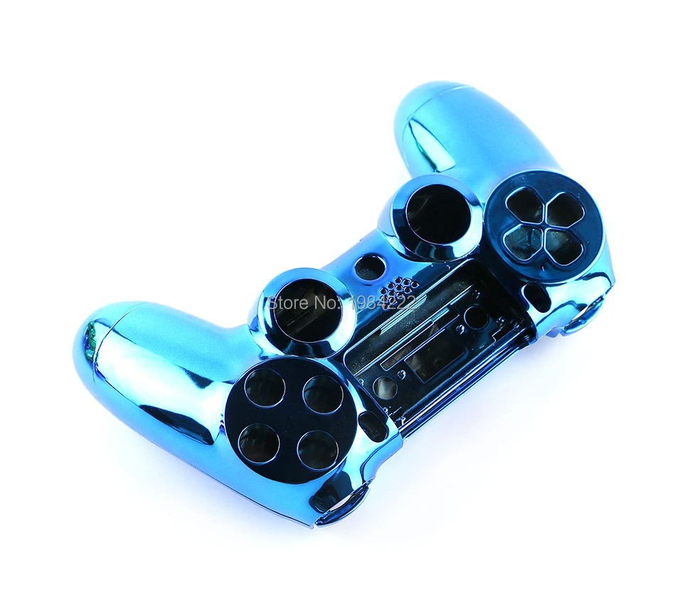 

OCGAME 10PCS/LOT 8 colors Chrome Shell Case controller shell case For PS4 Wireless Controller without button parts