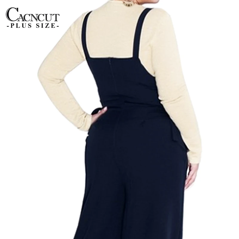 Женский весенний комбинезон CACNCUT 2019 5XL 6XL сексуальный брюки большого размера