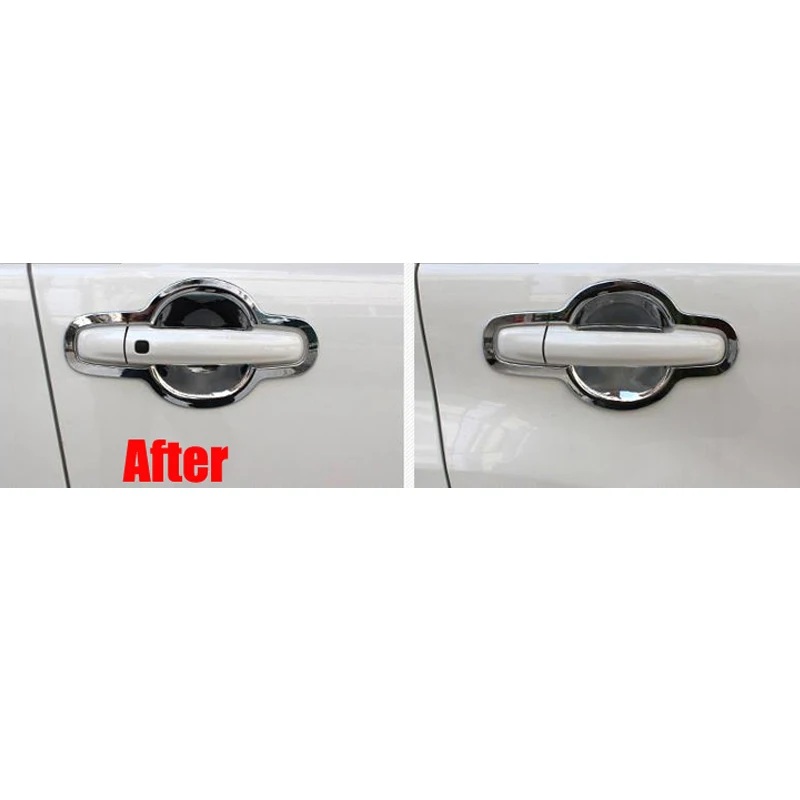 ABS chrome Door Handle Bowl cover trim sticker car body styling accessories 4pcs For Suzuki Vitara 2016 2017 2018 C951 | Автомобили и