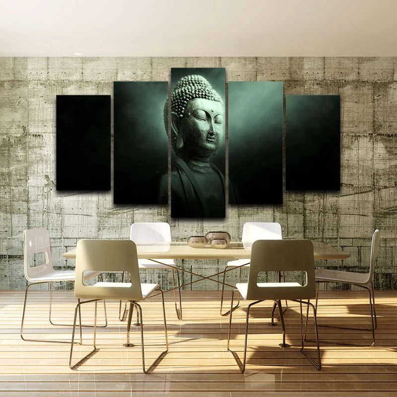 

HD Printed Home Decor Spray Oil Painting Decoration Framed wall art picture Artistic Printed Drawing Canvas Buddha statue AE0682