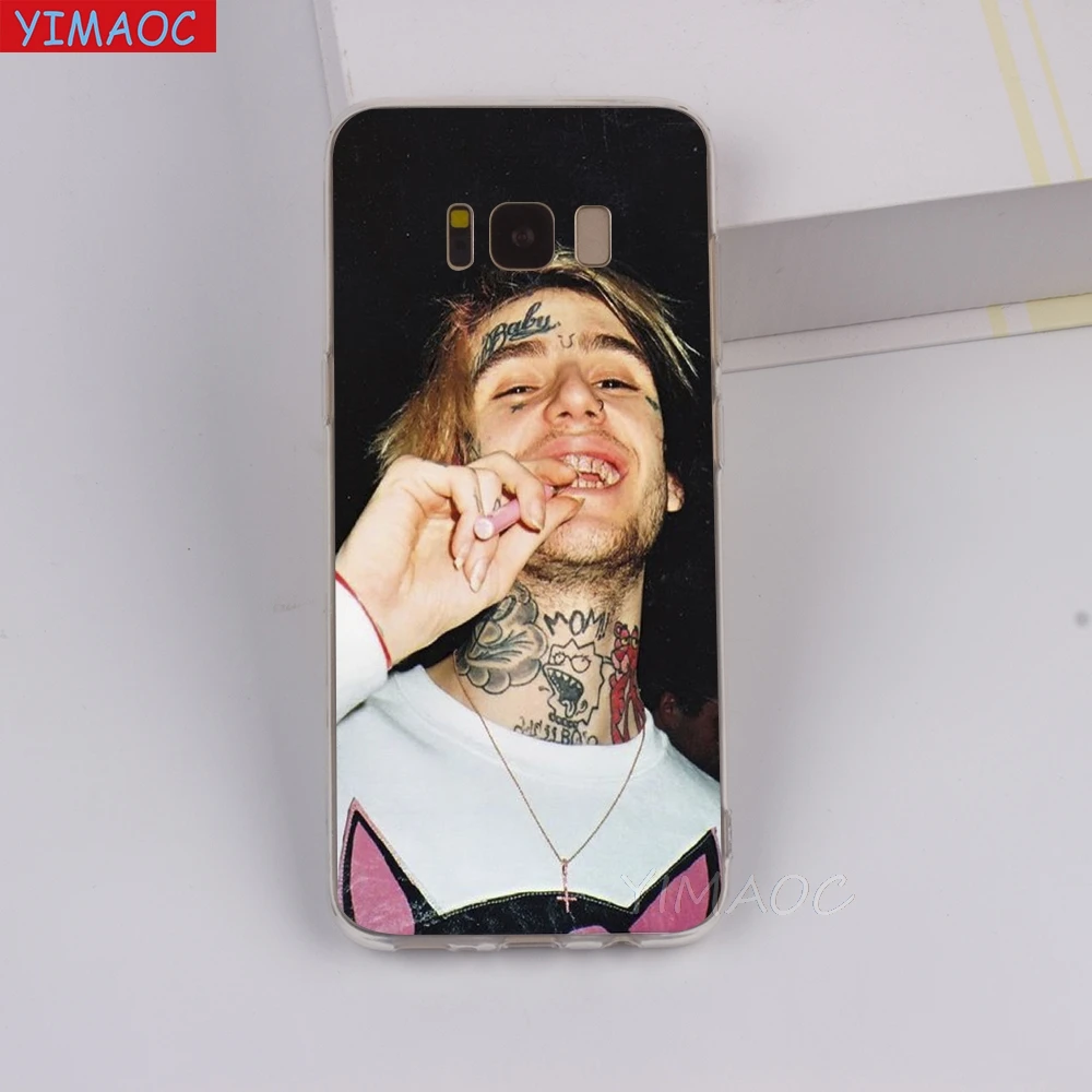 YIMAOC Rapper Lil Peep Bo Soft Case for Galaxy j3 j5 j6 j7 A5 2016 2017 A6 A9 2018 Note 8 9 S7 edge S8 S9 S10 Plus S10e |