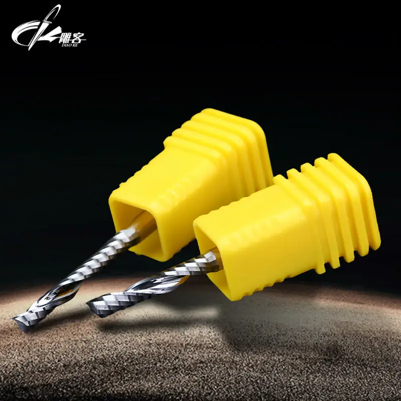 3 шт./лот 175 мм * 12 серии AA Одиночная флейта Спиральные карбидные Фрезы с ЧПУ фрезы