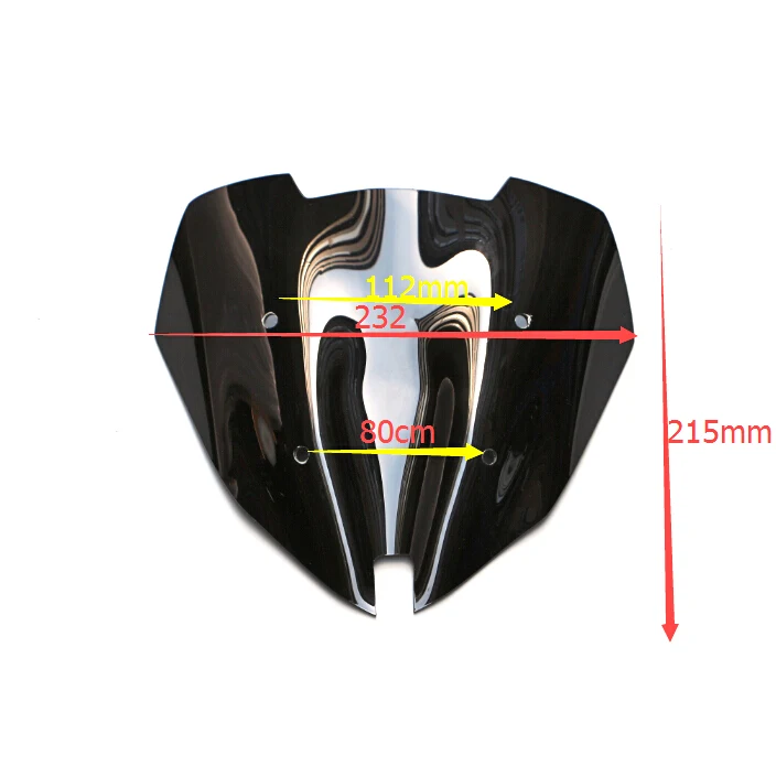 Лобовое стекло для мотоцикла/Ветровое новое подходит Kawasaki Z250 2013 2017 14 15 16