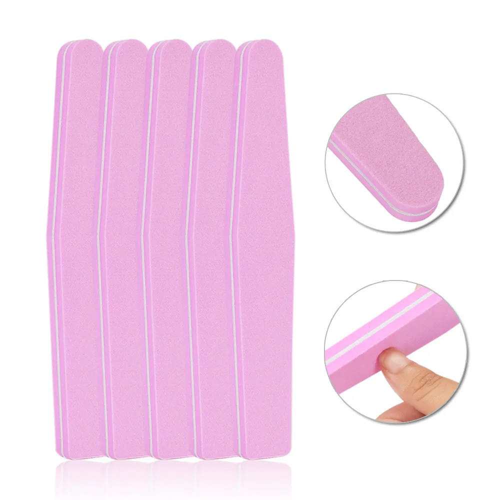 

5PCS Portable Random Color Nail File Buffer Sanding Washable Manicure Tool Nail Art Polish Set Polishing File Tool