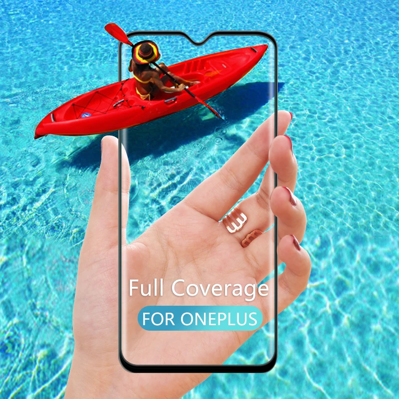 Изогнутое стекло GerTong для Oneplus 7 Pro закаленное с закругленными краями One Plus