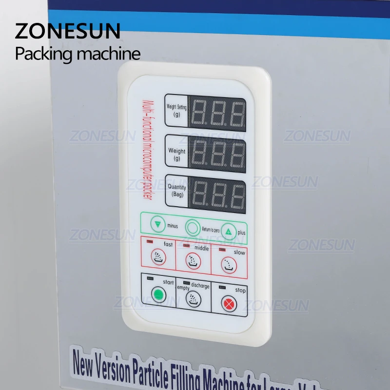 

ZONESUN Food Weighing Packing Machine Granular Powder Materials Small Spare Parts Seeds Coffee Bean Filling Machine 10-999g