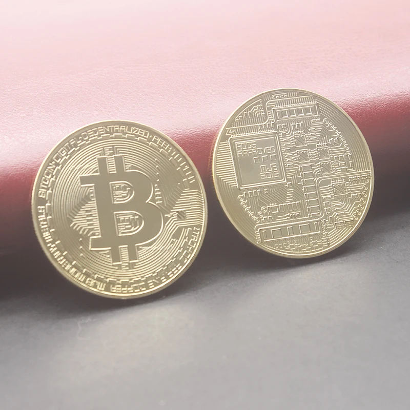 Золотая Серебряная медная Бронзовая Античная монета биткоина|Безвалютные